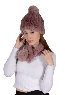 Комплект шапка с шарфом 