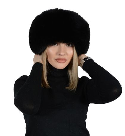 HAT32P -  Ladies hat lambskin and fox