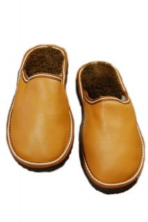 PUFI-M - Papuci pentru bărbați din piele de miel 