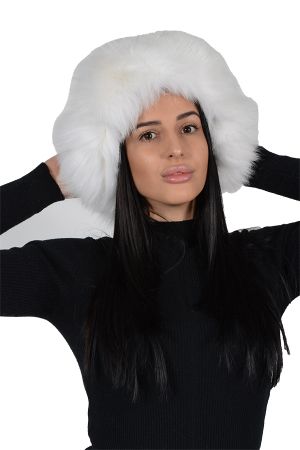 HAT04 -  Ladies hat lambskin and fox