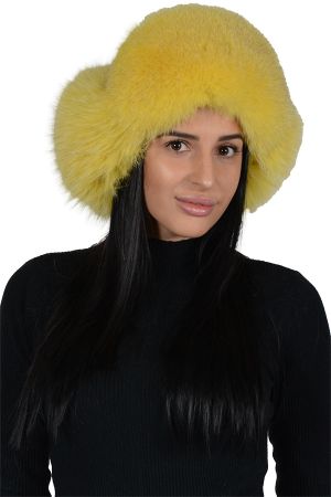 HAT04 -  Ladies hat lambskin and fox