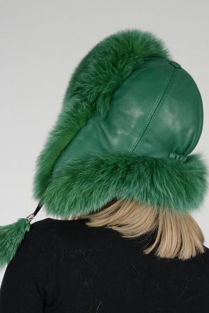 HAT04 -  Ladies hat lambskin and fox