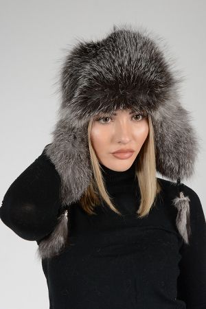 HAT04 -  Ladies hat lambskin and fox