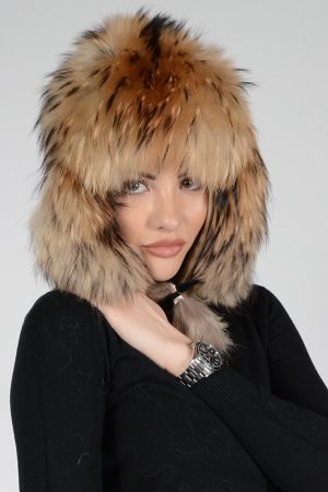 HAT04 -  Ladies hat lambskin and fox