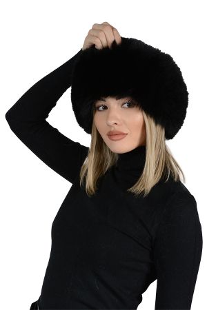 HAT32P -  Ladies hat lambskin and fox