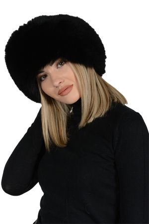 HAT32P -  Ladies hat lambskin and fox