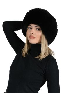 HAT32P -  Ladies hat lambskin and fox