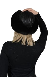 HAT32P -  Ladies hat lambskin and fox