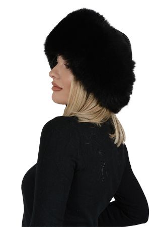 HAT32P -  Ladies hat lambskin and fox