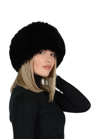 HAT32P -  Ladies hat lambskin and fox