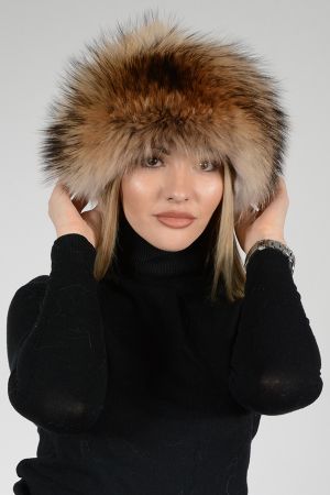 HAT32P -  Ladies hat lambskin and fox