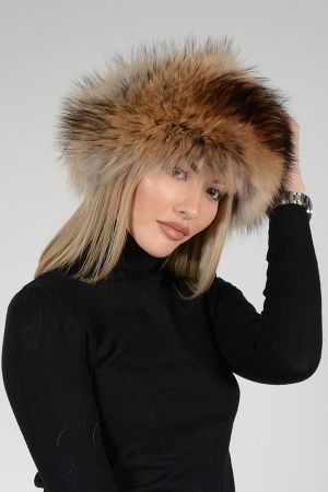 HAT32P -  Ladies hat lambskin and fox