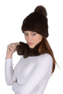 Комплект шапка и шал 