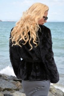 Gabriella Black Mink Coat 