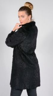 Keith Mink Knitted Coat 