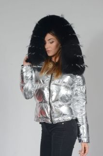 AA123 - women's jacket fabric and fox