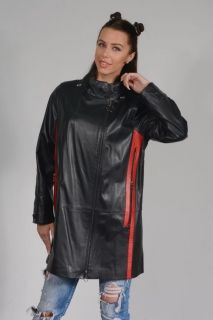 Женская кожаная куртка из ягнячий кожи-AA103
