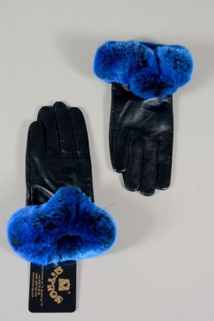 LADY2 - WOMEN'S GLOVES Lambskin and chinchilla